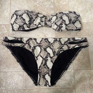 ALDO snakeskin bikini set
